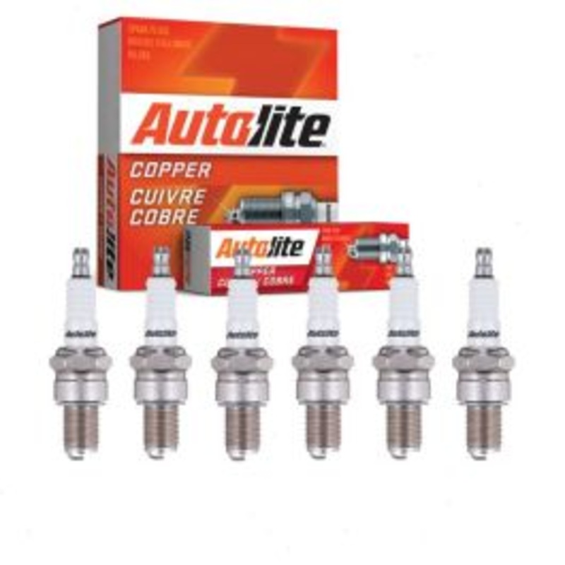6 pc Autolite Copper Core Spark Plugs for 1963-1966 GMC 3000 4.8L 5.7L L6 V6