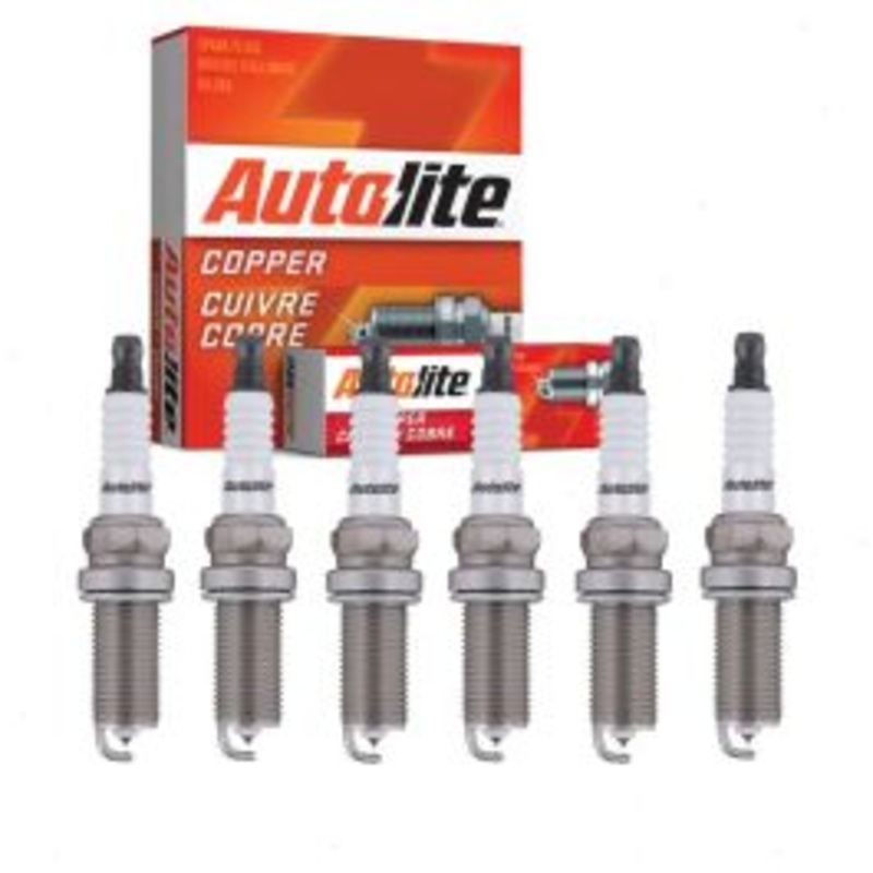 6 pc Autolite Copper Core Spark Plugs for 2006-2009 Saab 9-3 2.8L V6