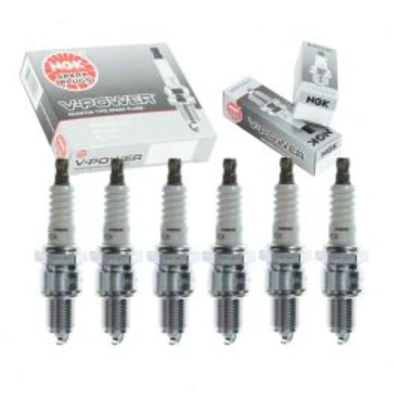 6 pc NGK V-Power Spark Plugs for 1969 International 1100C 3.8L L6