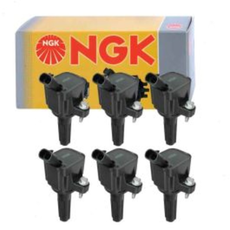 6 pc NGK Ignition Coils for 2006-2008 Isuzu Ascender 4.2L L6