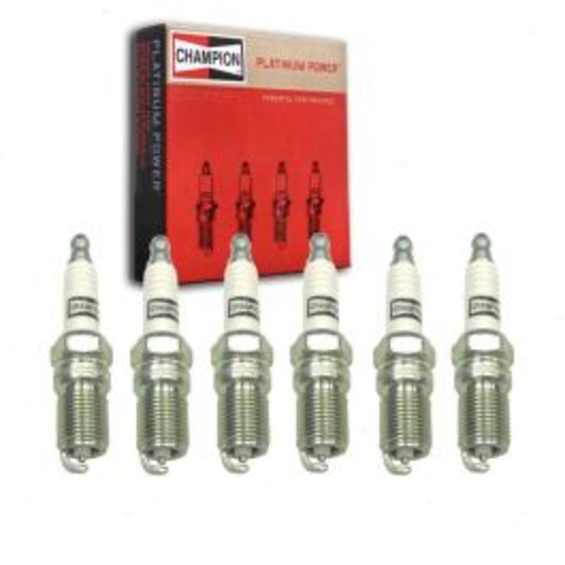 6 pc Champion Platinum Spark Plugs for 1989 Pontiac Firebird 3.8L V6
