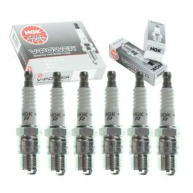 6 pc NGK V-Power Spark Plugs for 1970-1974 GMC K15 K1500 Suburban 4.1L L6