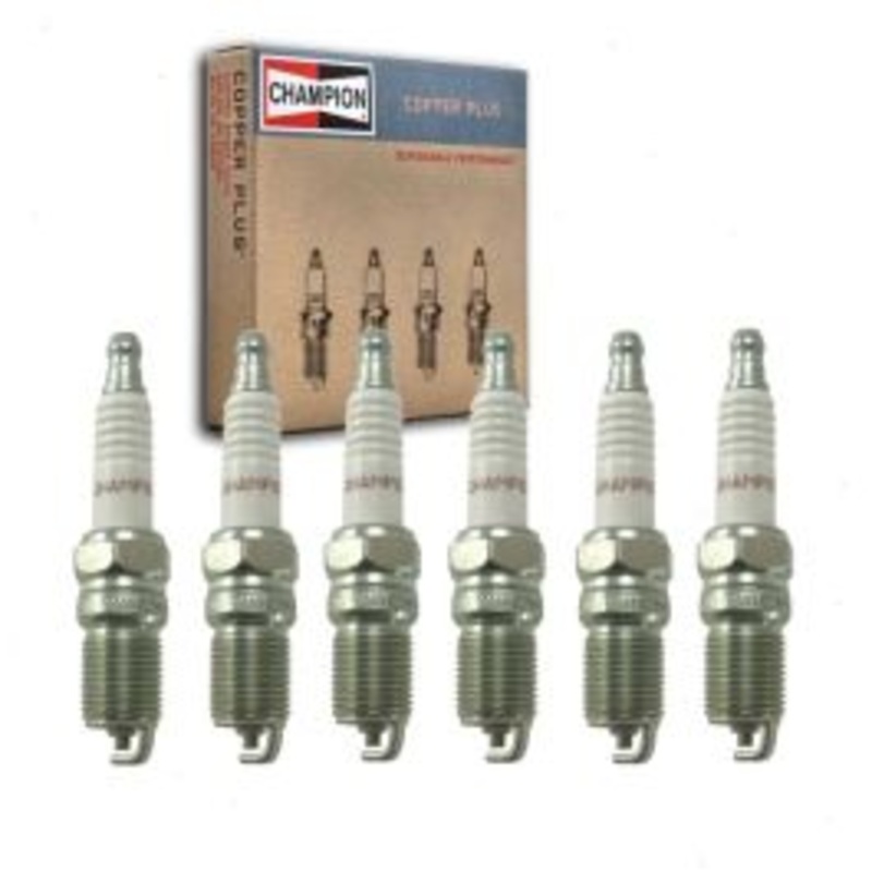 6 pc Champion Copper Plus Spark Plugs for 1986-1988 Buick Century 3.8L V6