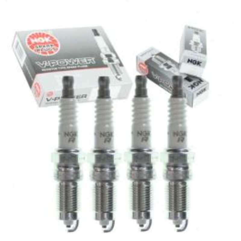 4 pc NGK V-Power Spark Plugs for 1986-1987 Ford Aerostar 2.3L L4