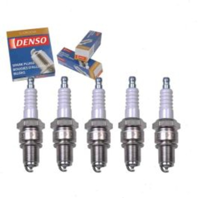 5 pc DENSO Standard U-Groove Spark Plugs for 1987 Audi Coupe 2.3L L5