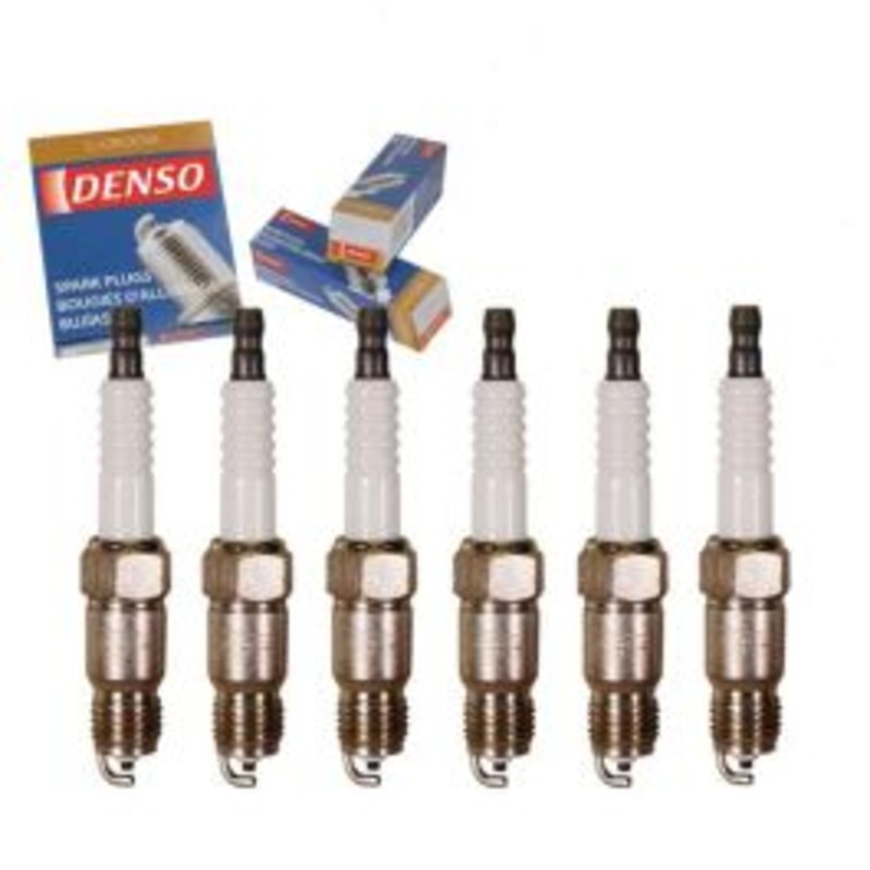 6 pc DENSO Standard U-Groove Spark Plugs for 1986-1987 Dodge W100 3.7L L6