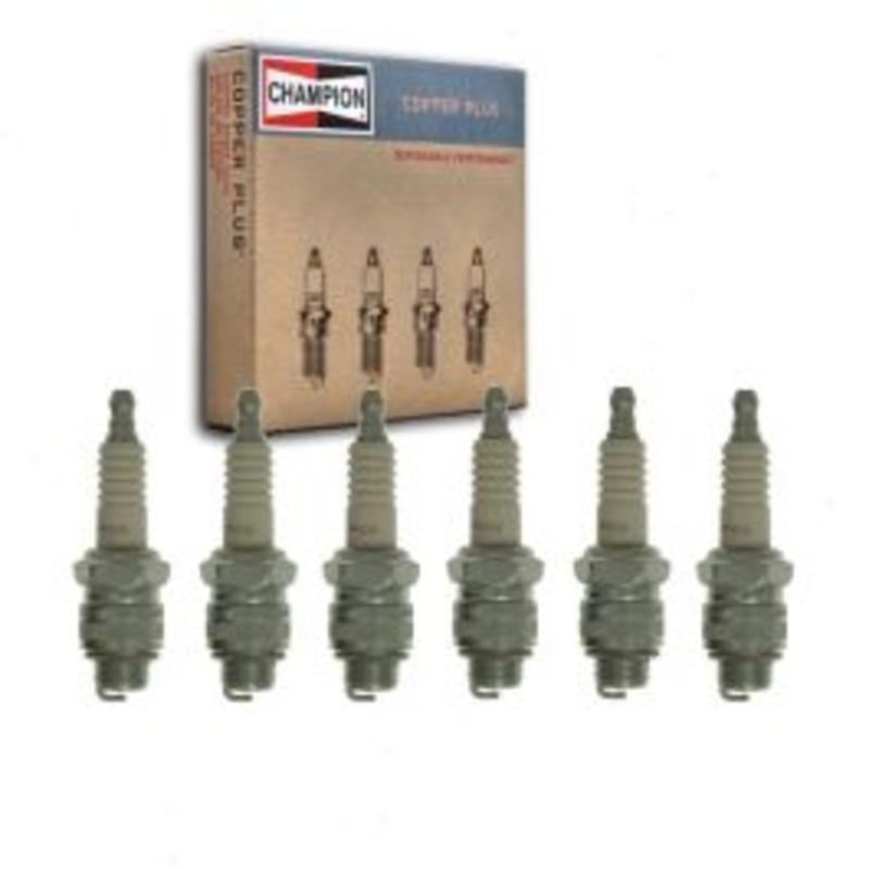 6 pc Champion Copper Plus 592S RJ12C Spark Plugs