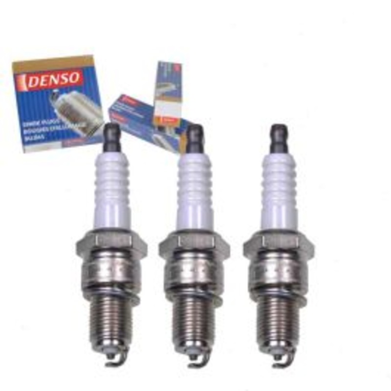 3 pc DENSO Standard Spark Plugs for 1990-1991 Subaru Justy 1.2L L3