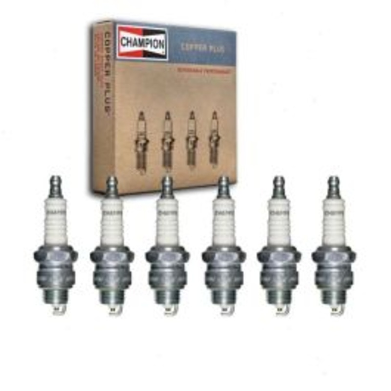 6 pc Champion Copper Plus Spark Plugs for 1964 Buick Sportwagon 3.7L V6