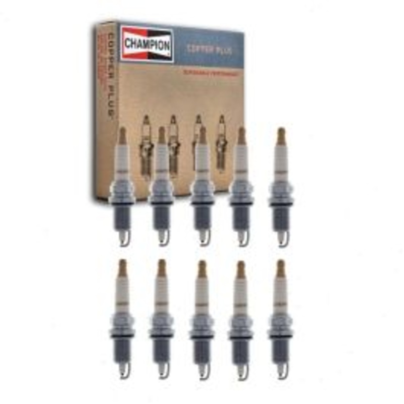 10 pc Champion Copper Plus 956M QC12PEP Spark Plugs