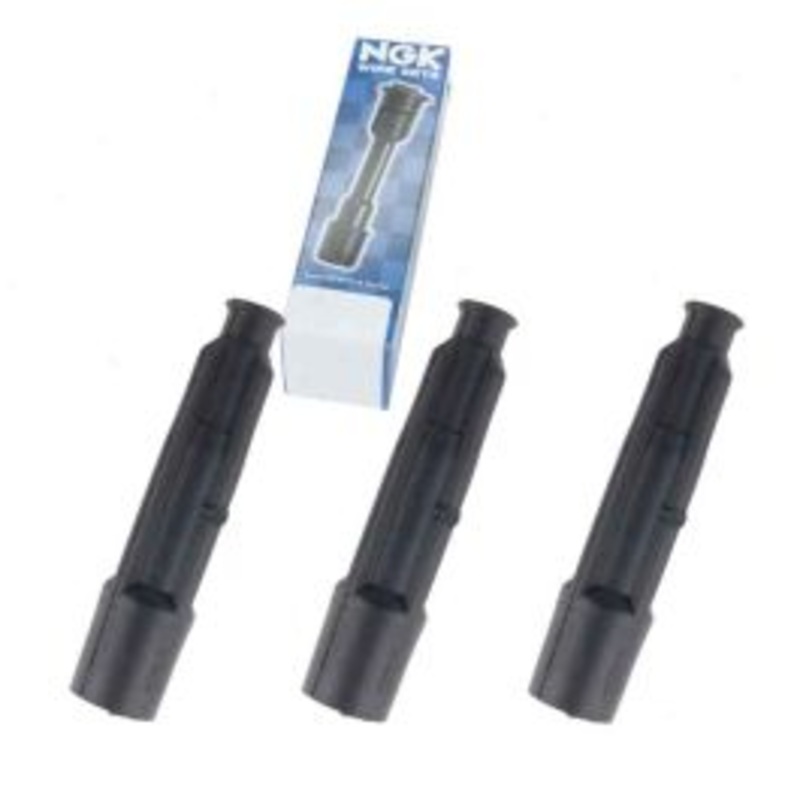 3 pc NGK Ignition Coil Boots for 1994-1997 Mercedes-Benz SL320 3.2L L6