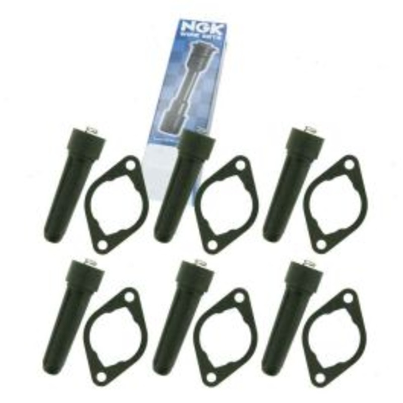 6 pc NGK Ignition Coil Boots for 1995-1997 Jaguar XJ6 4.0L L6