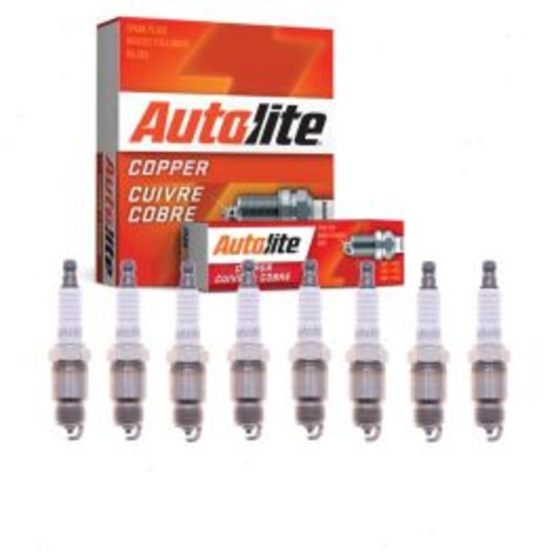 8 pc Autolite Copper Core Spark Plugs for 1992 Cadillac Commercial Chassis 5.7L V8
