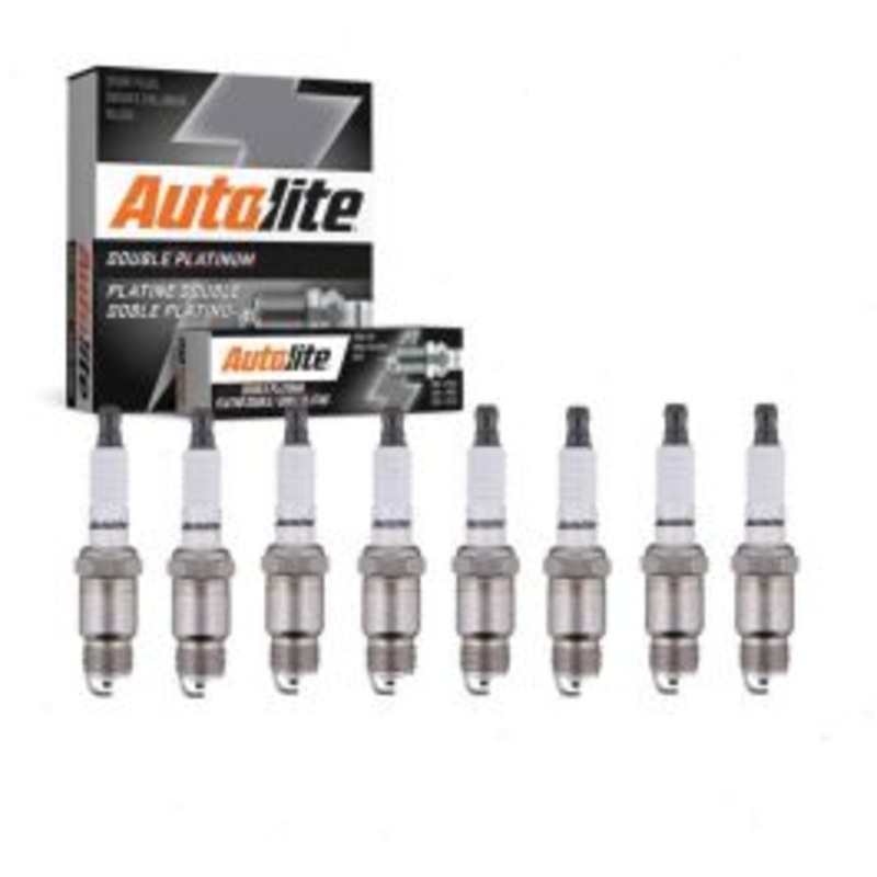 8 pc Autolite Double Platinum Spark Plug for 1976-1978 GMC P35 5.7L 7.4L V8