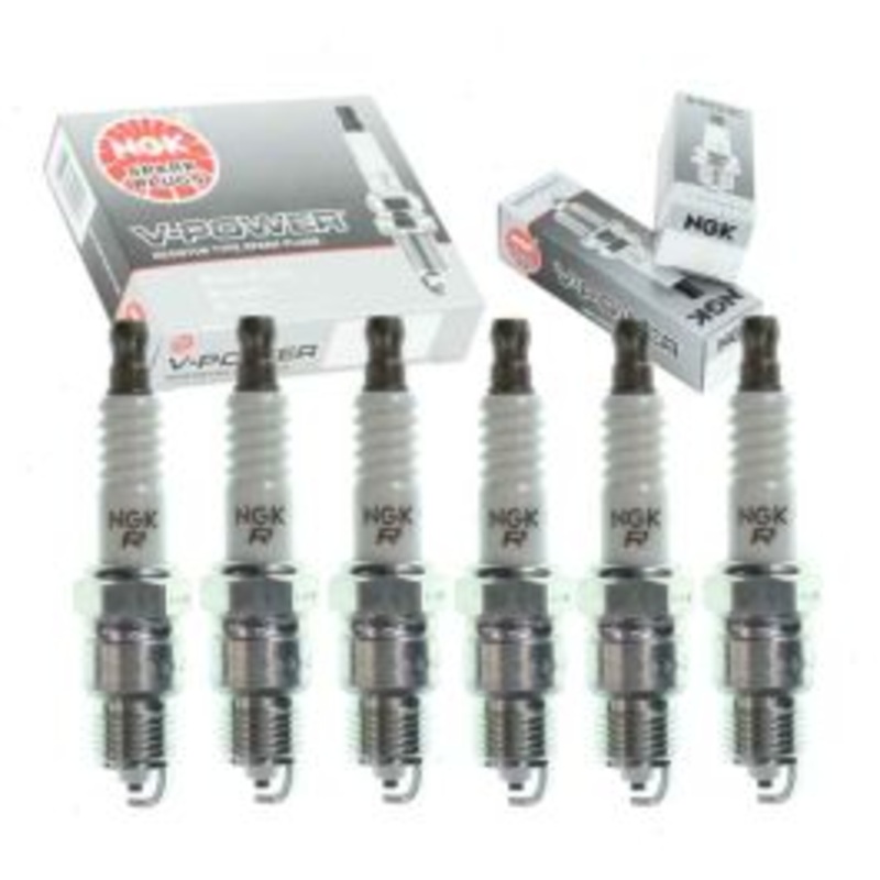 6 pc NGK V-Power Spark Plugs for 1971 Chevrolet G20 Van 4.1L L6