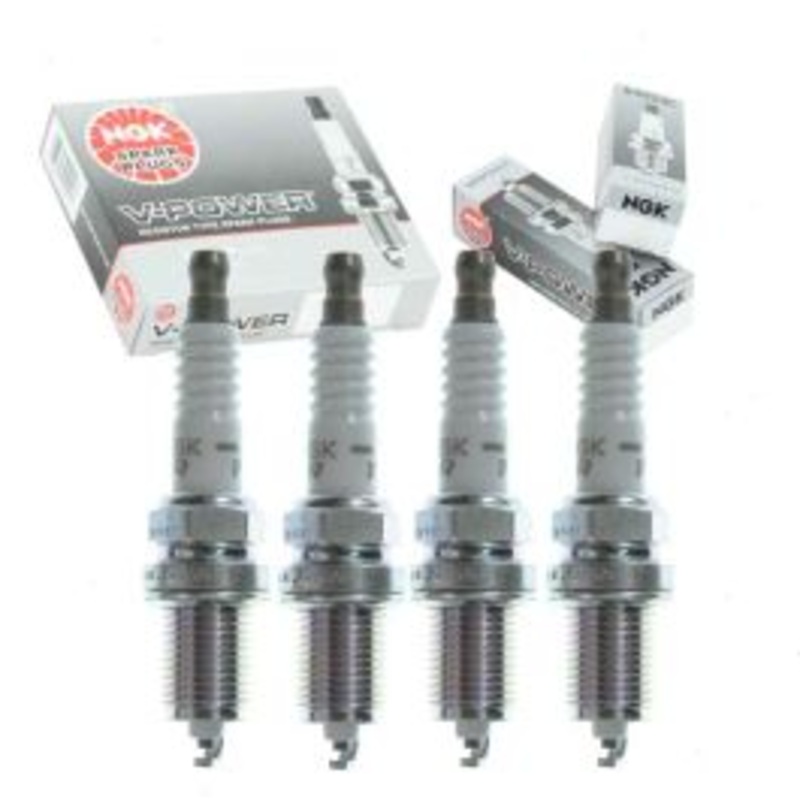 4 pc NGK V-Power 3686 FR45 Spark Plugs