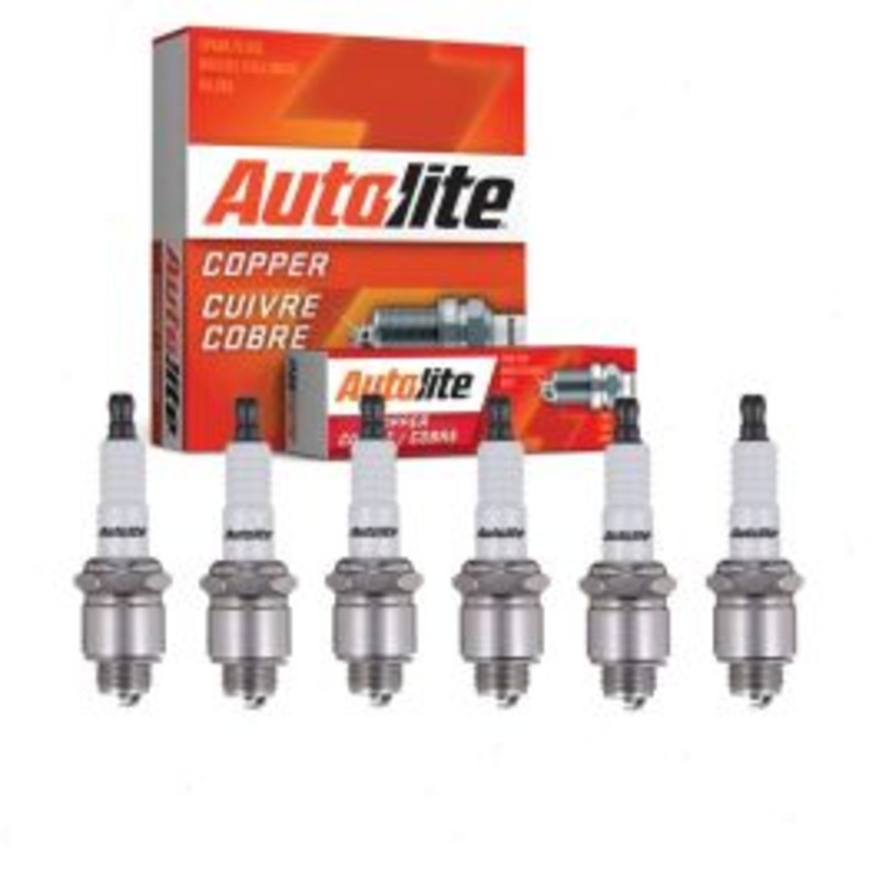 6 pc Autolite Copper Core Spark Plugs for 1953-1956 Plymouth Savoy 3.6L 3.8L L6