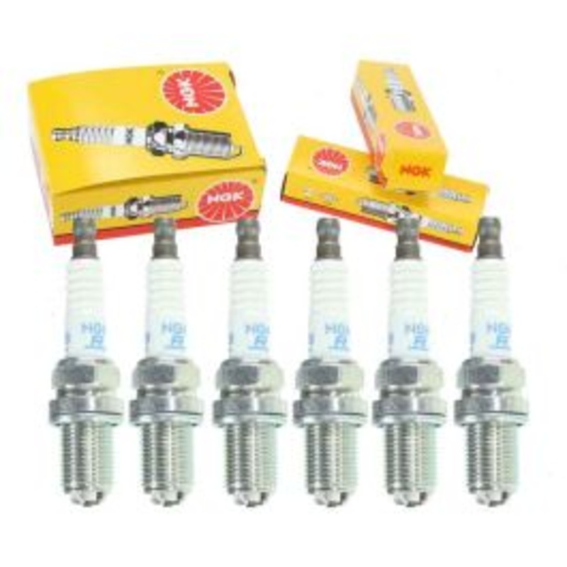 6 pc NGK Standard Spark Plugs for 2000 BMW 323Ci 2.5L L6
