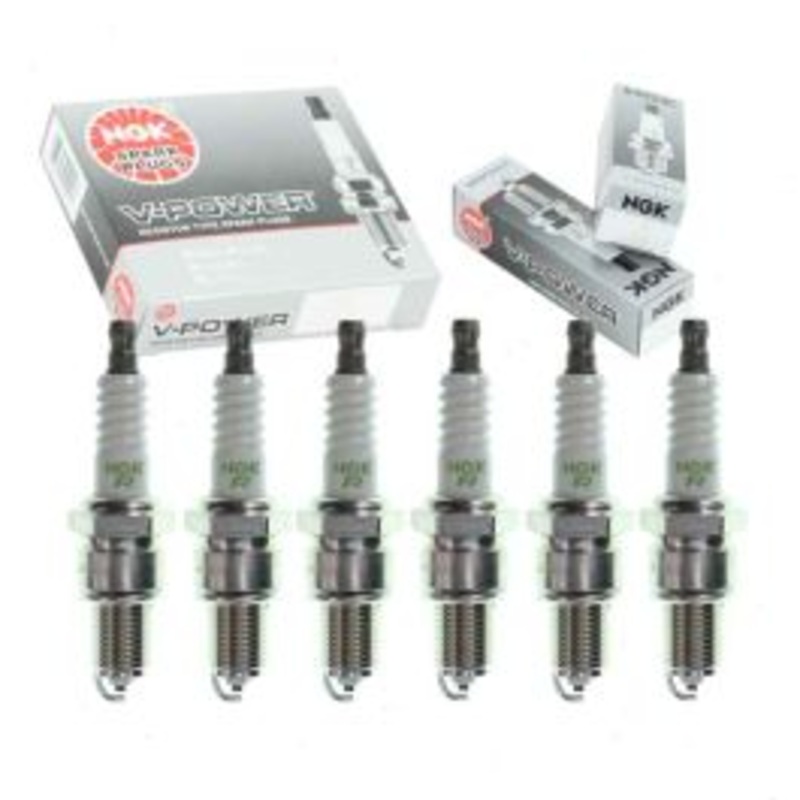 6 pc NGK V-Power Spark Plugs for 1966-1967 Mercedes-Benz 250SE 2.5L L6