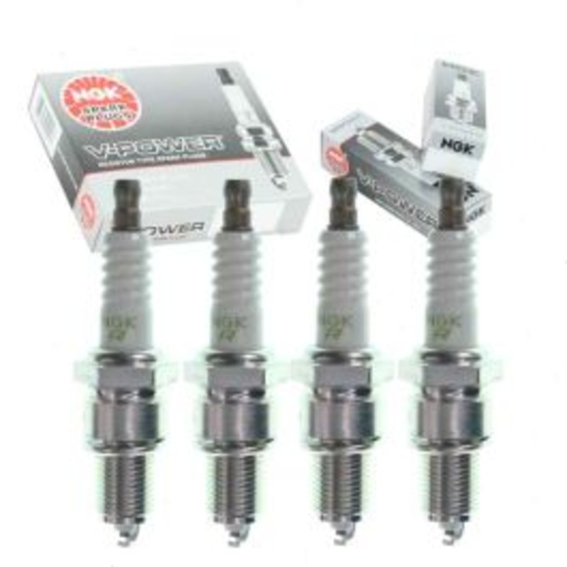 4 pc NGK V-Power Spark Plugs for 1980-1989 Subaru GL 1.6L 1.8L H4