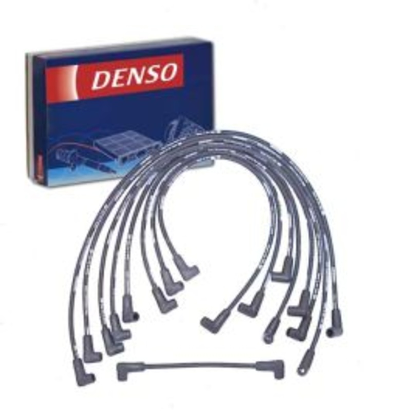 DENSO Spark Plug Wire Set for 1989-1991 Chevrolet V2500 Suburban 5.7L V8