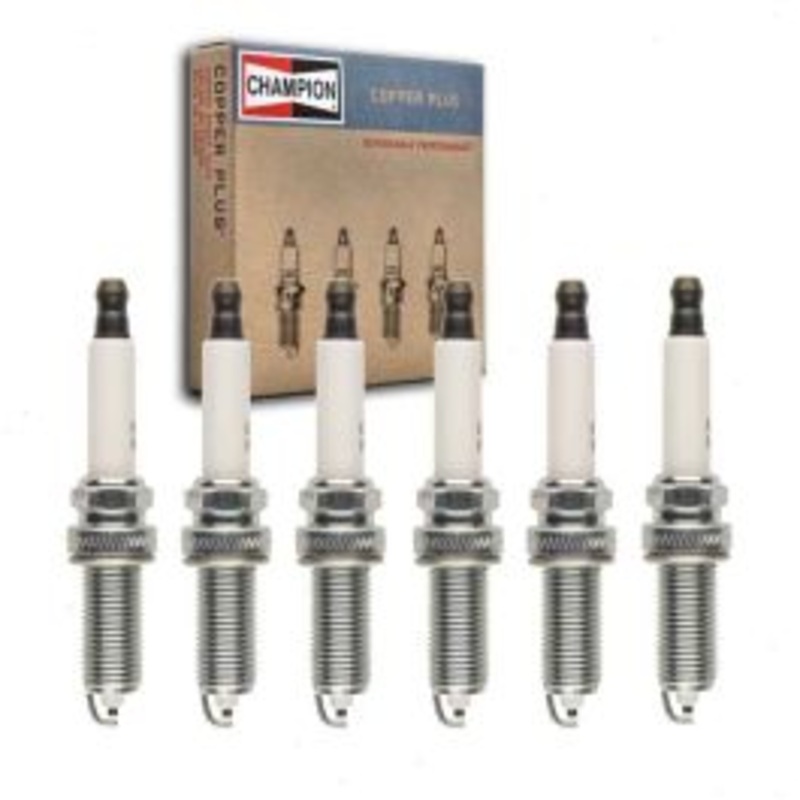 6 pc Champion Copper Plus Spark Plugs for 2008-2012 Infiniti EX35 3.5L V6