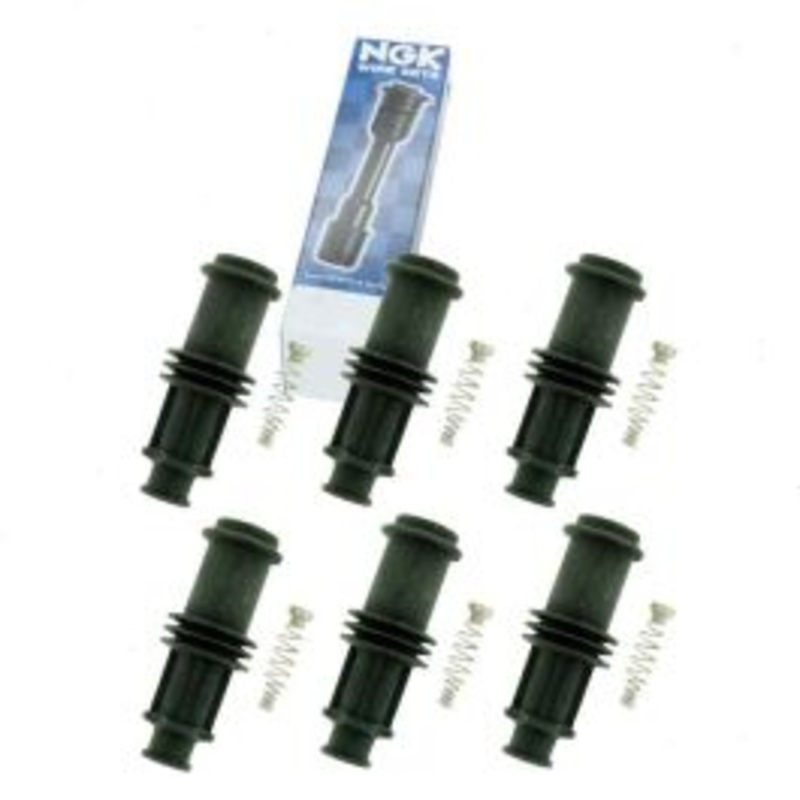 6 pc NGK Ignition Coil Boots for 2001-2005 Saturn L300 3.0L V6