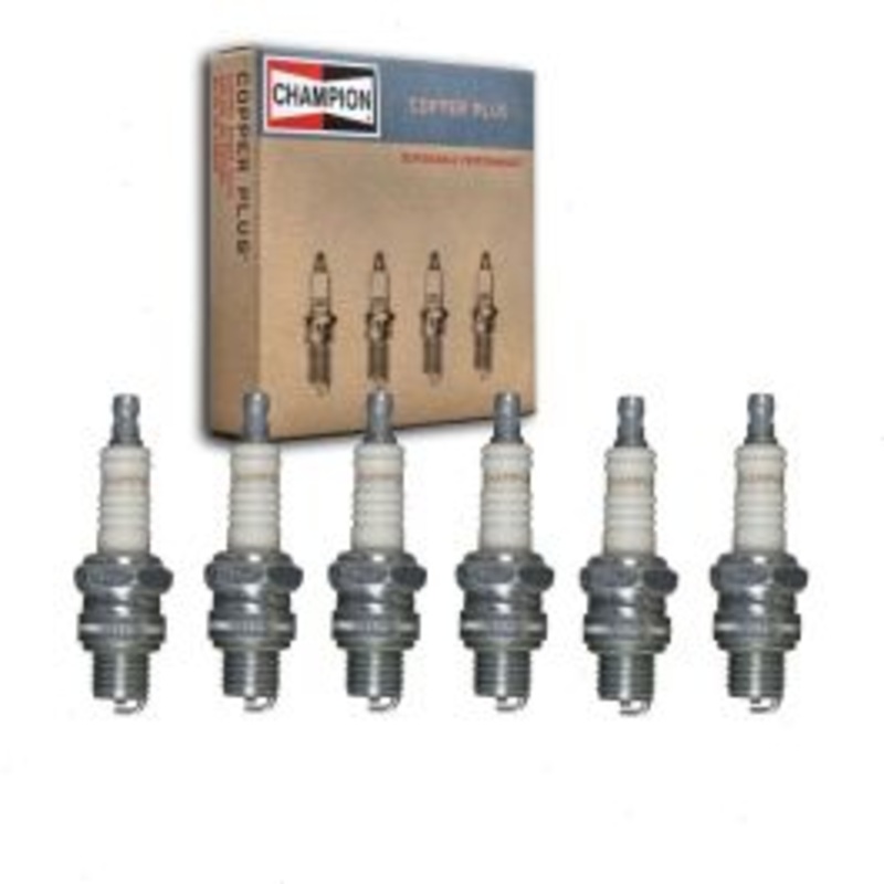 6 pc Champion Copper Plus Spark Plugs for 1950 Delahaye 175 4.5L L6