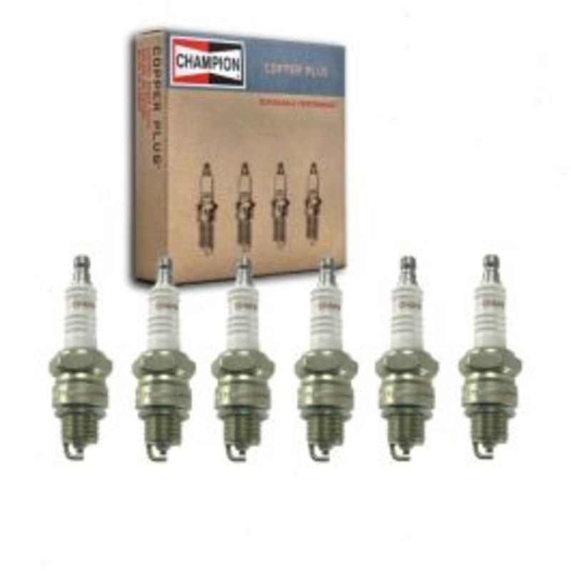 6 pc Champion Copper Plus Spark Plugs for 1965-1967 Jeep J-2700 3.8L L6