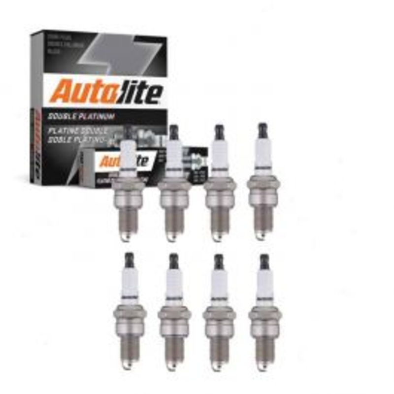 8 pc Autolite Double Platinum Spark Plug for 1975-1980 Dodge D300 5.2L 5.9L