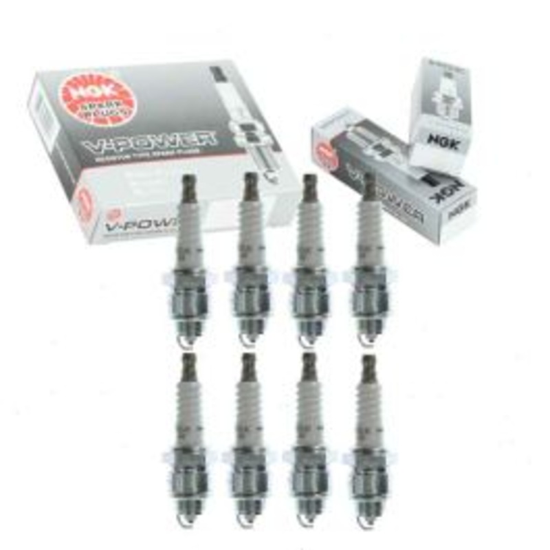 8 pc NGK V-Power Spark Plugs for 1969-1970 International 1300D 4.4L 5.0L V8