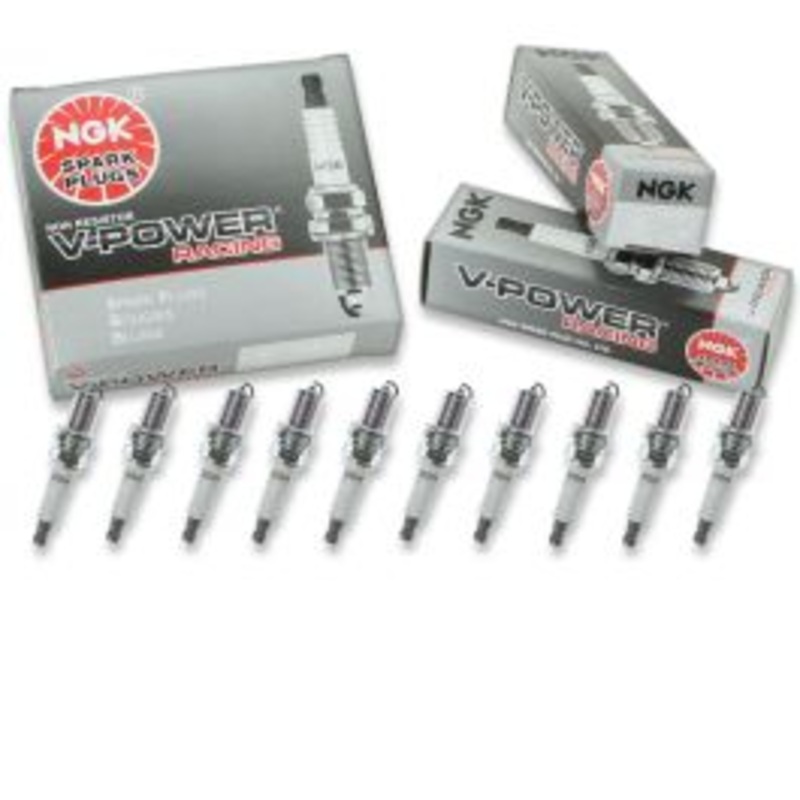 10 pc NGK V-Power Racing 7173 R5672A-8 Spark Plugs