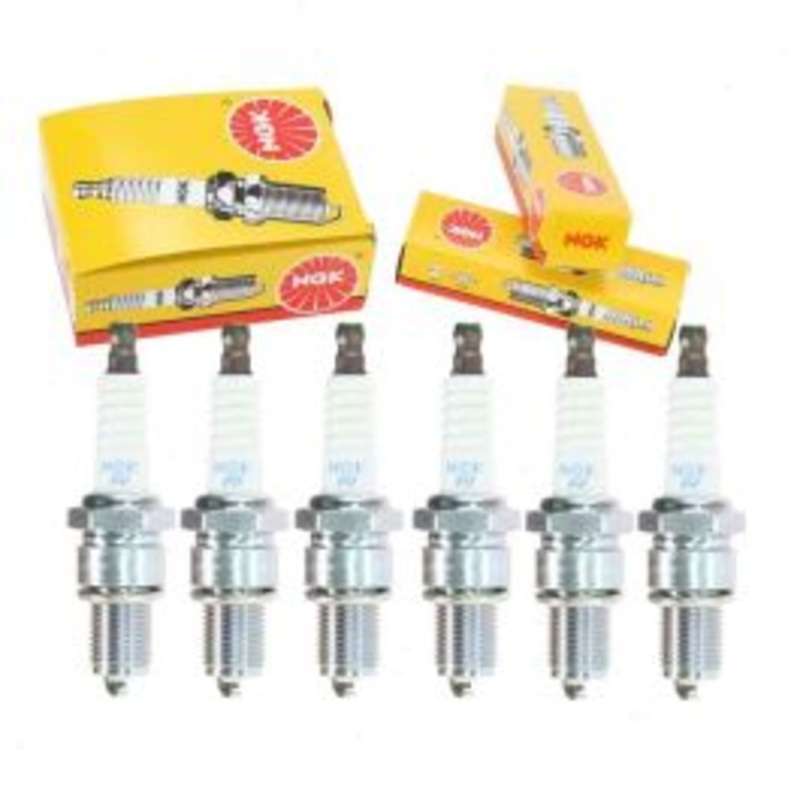 6 pc NGK Standard Spark Plugs for 1974-1976 Jeep J20 4.2L L6
