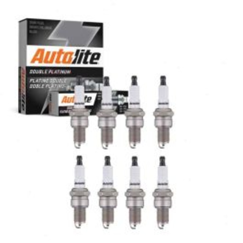 8 pc Autolite Double Platinum Spark Plug for 1968-2003 Morgan Plus 8 3.5L V8