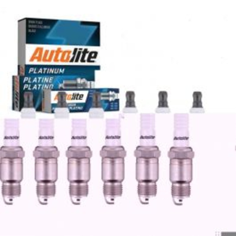 6 pc Autolite Platinum Spark Plug for 1971 GMC K15 K1500 Suburban 4.1L L6