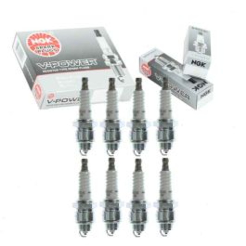 8 pc NGK V-Power Spark Plugs for 1968 Chevrolet C20 Suburban 5.0L V8