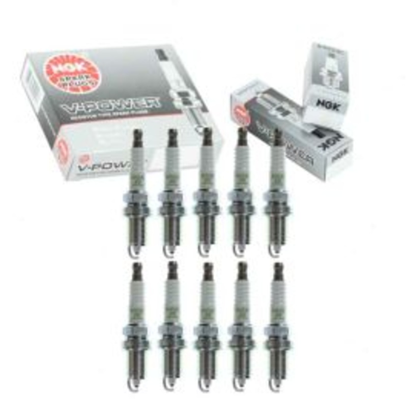 10 pc NGK V-Power Spark Plugs for 1994-1996 Dodge Ram 2500 8.0L V10