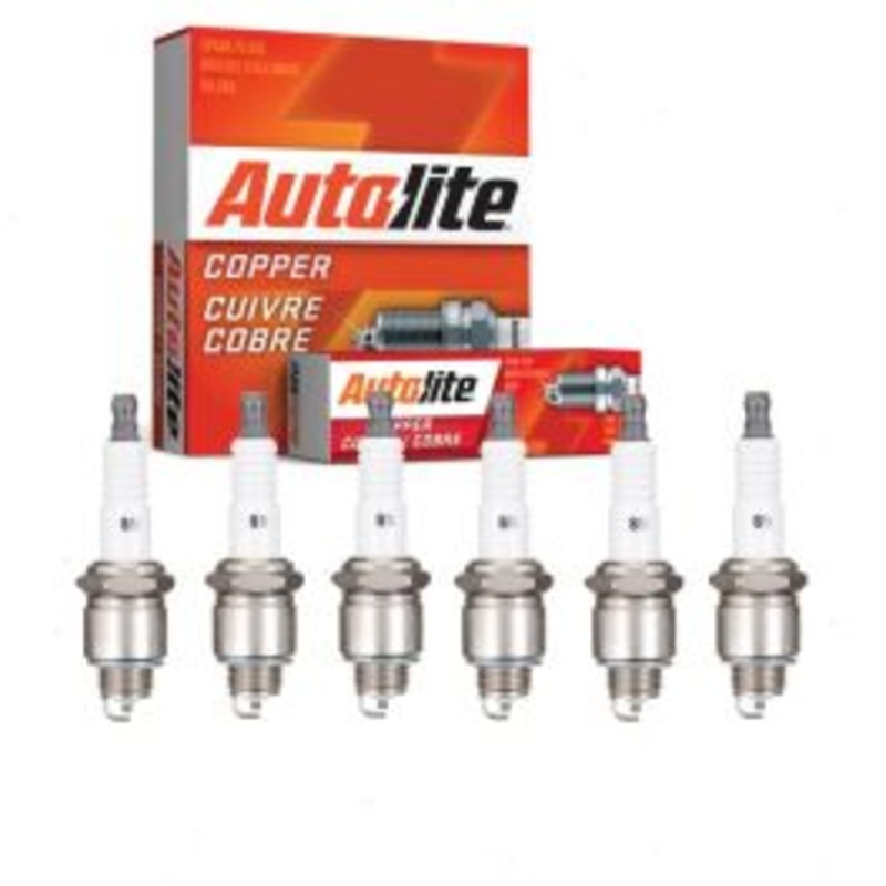 6 pc Autolite Copper Core Spark Plugs for 1967 International 1200B 3.9L 4.3L L6
