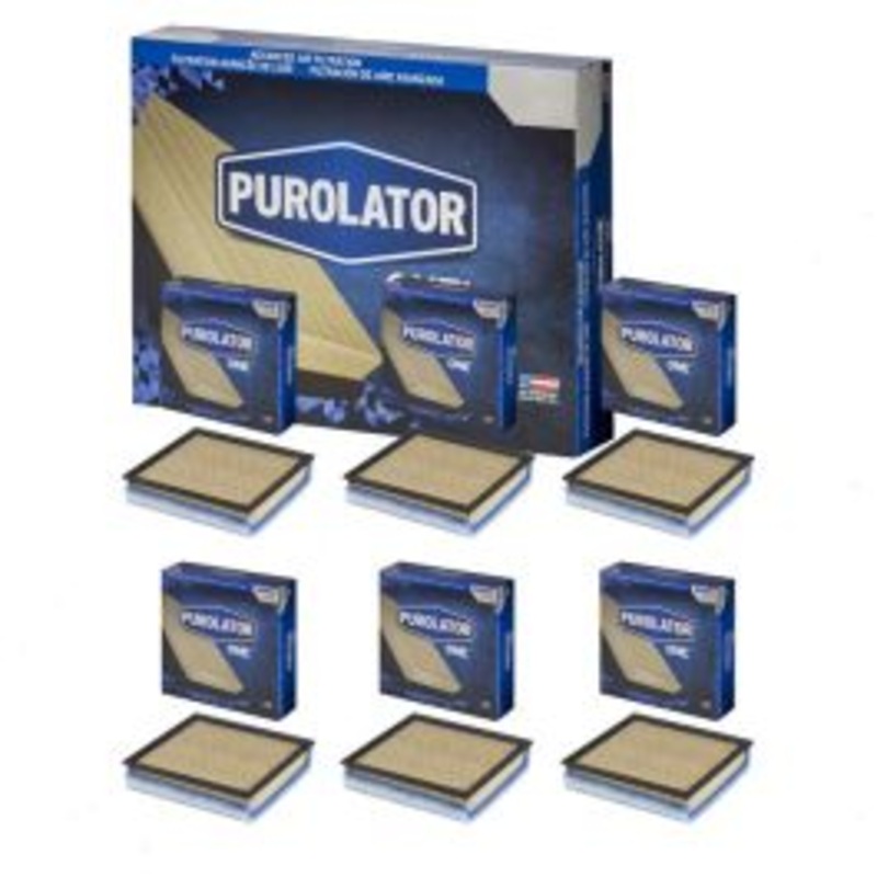 6 pc Purolator ONE A41443 Air Filters