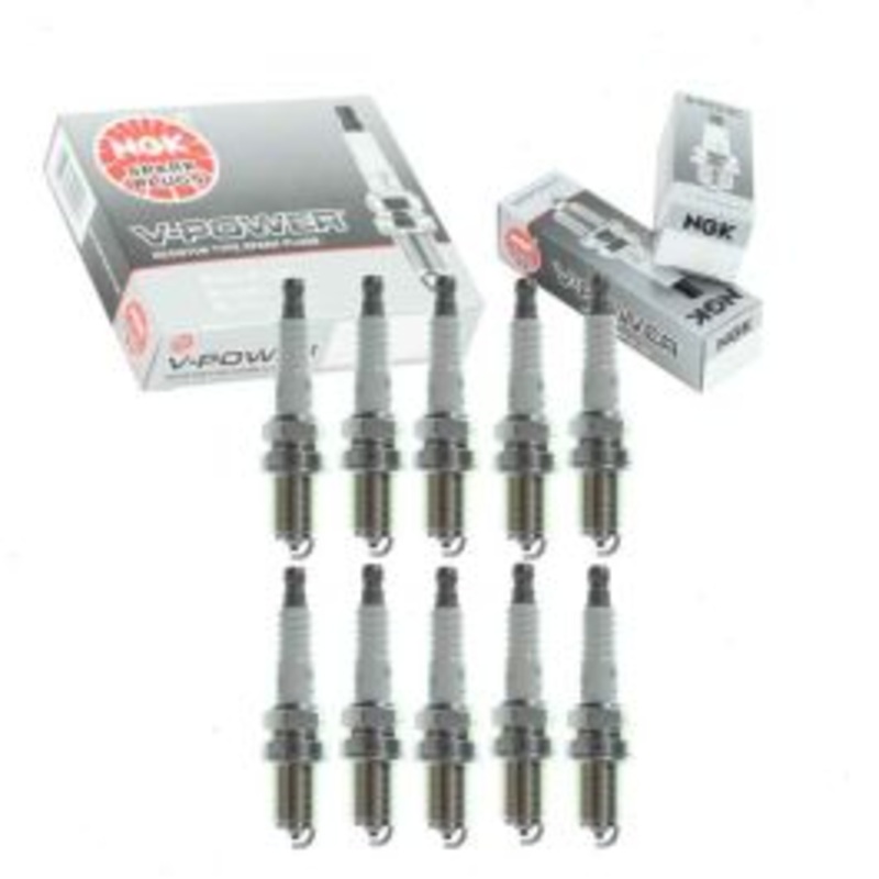 10 pc NGK V-Power 7938 BKR5E Spark Plugs