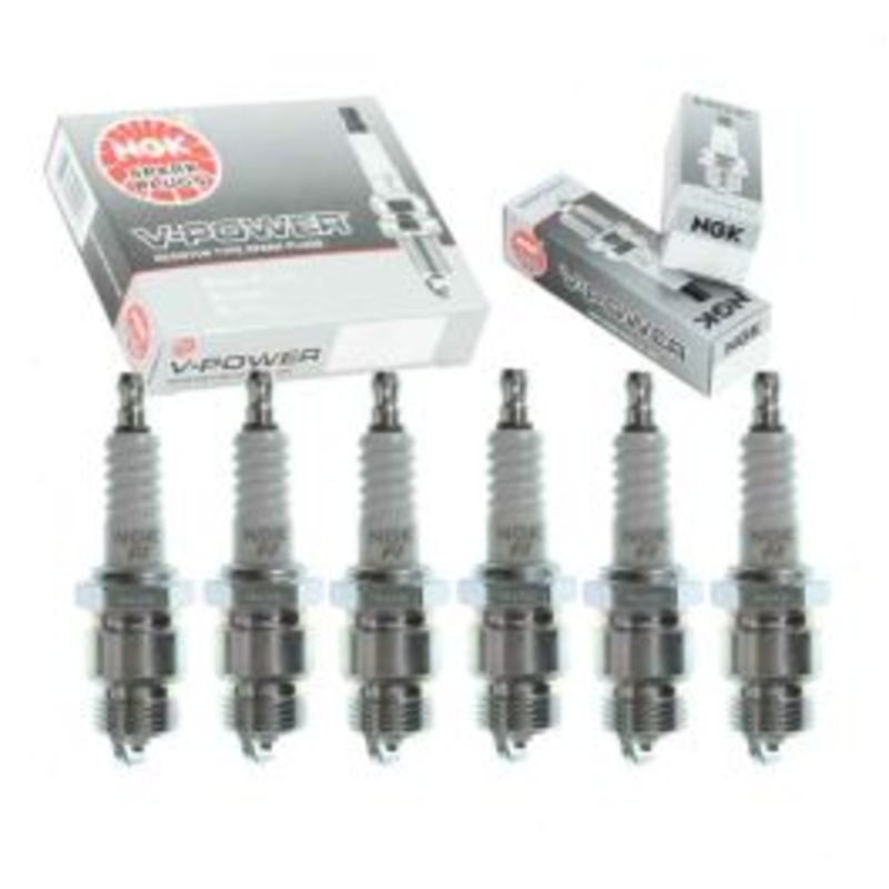 6 pc NGK V-Power Spark Plugs for 1961-1986 Ford F-350 3.6L 3.9L 4.3L 4.9L L6
