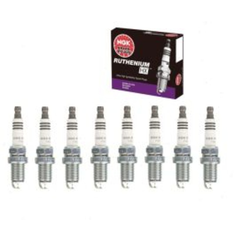 8 pc NGK Ruthenium HX Spark Plugs for 1998-2009 Jaguar XJ8 4.0L 4.2L V8
