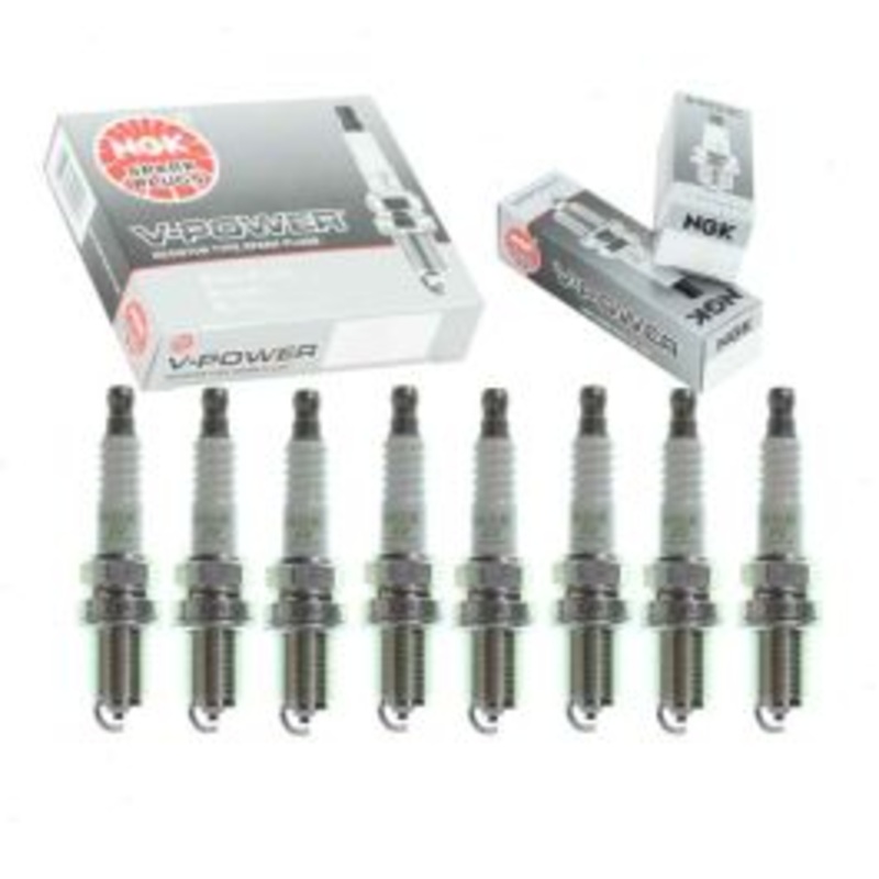 8 pc NGK V-Power Spark Plugs for 2003 Jaguar XKR 4.2L V8