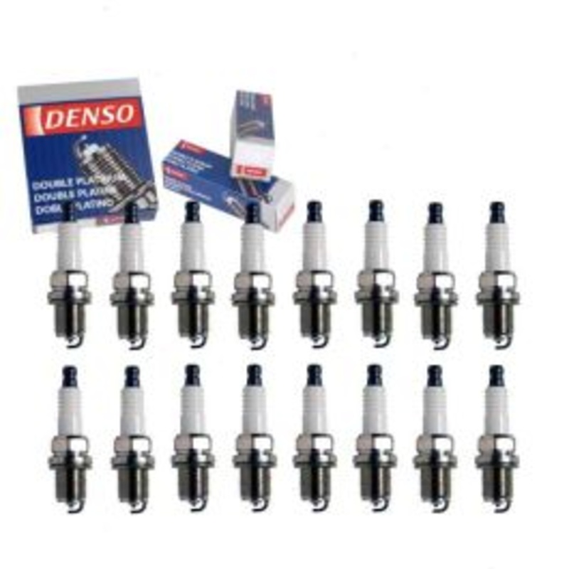 16 pc DENSO Double Platinum Spark Plugs for 2003-2004 Mercedes-Benz E500 5.0L V8