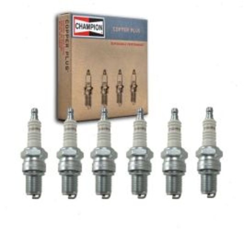 6 pc Champion Copper Plus Spark Plugs for 1951-1954 Maserati A6G 2.0L L6