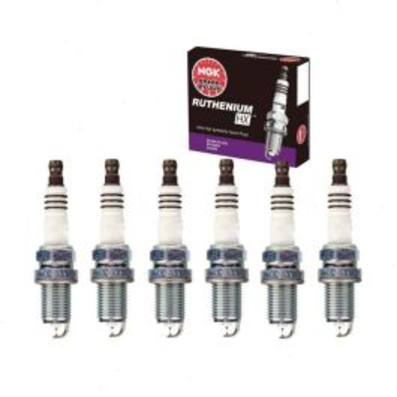 6 pc NGK Ruthenium HX Spark Plugs for 1997-1999 BMW 328is 2.8L L6