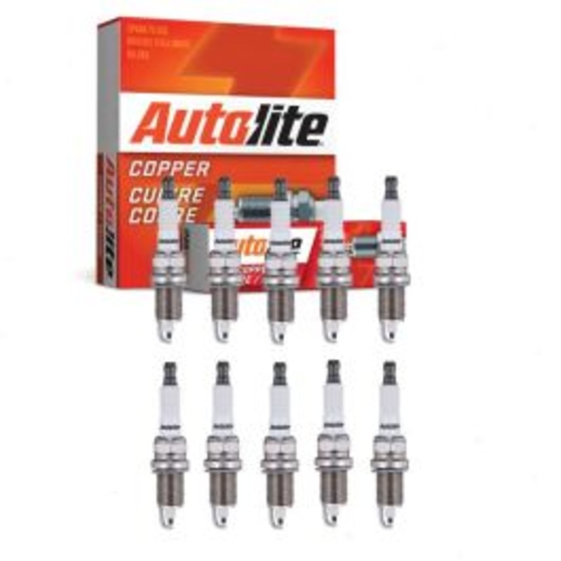 10 pc Autolite Copper Core Spark Plugs for 2004-2006 Dodge Ram 1500 8.3L V10