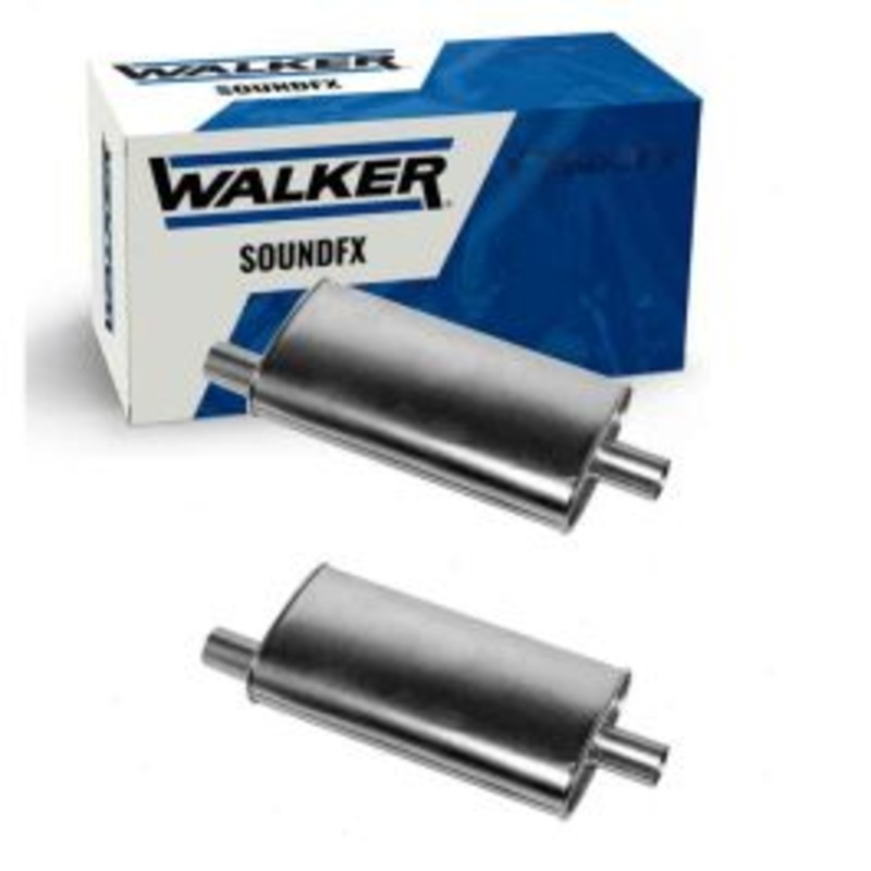 2 pc Walker SoundFX Exhaust Mufflers for 1973 Buick Centurion 7.5L V8