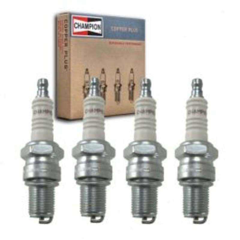 4 pc Champion Copper Plus Spark Plugs for 1966 Abarth 1150 1.1L L4