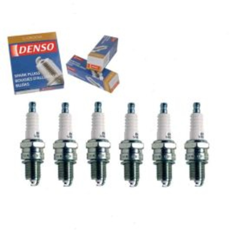 6 pc DENSO Standard U-Groove Spark Plugs for 1968-1969 Chevrolet P10 Van 3.8L 4.1L L6